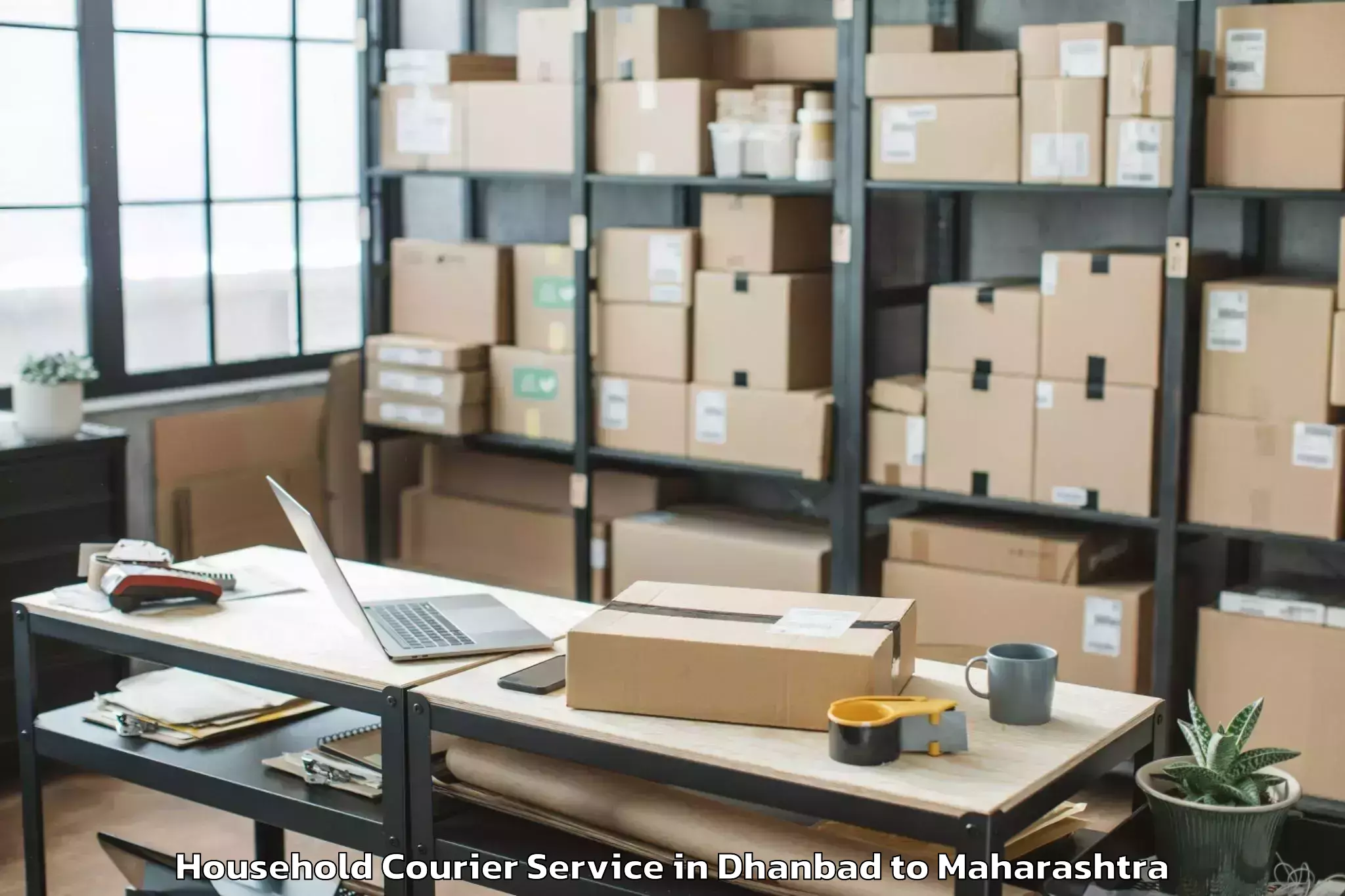 Expert Dhanbad to Mehkar Household Courier